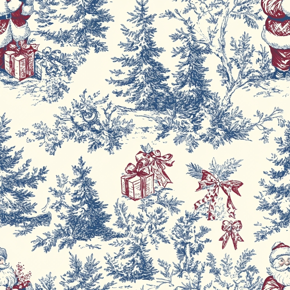 Yuletide Toile Pattern 5 Minky Fabric