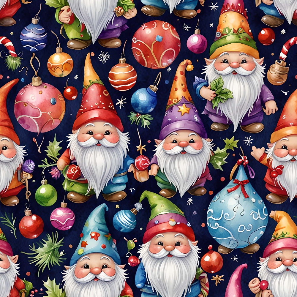 Yuletide Whimsy Pattern 12 Minky Fabric