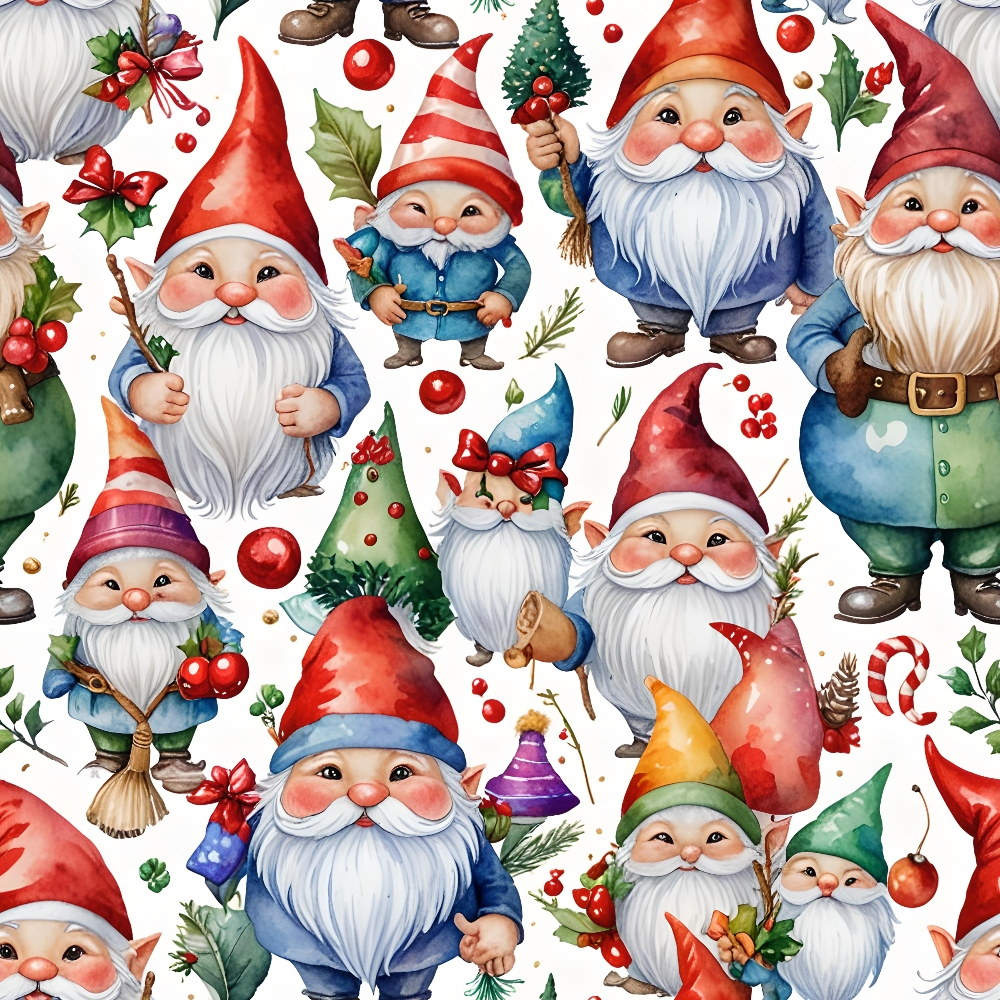 Yuletide Whimsy Pattern 2 Minky Fabric