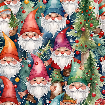 Yuletide Whimsy Pattern 3 Minky Fabric