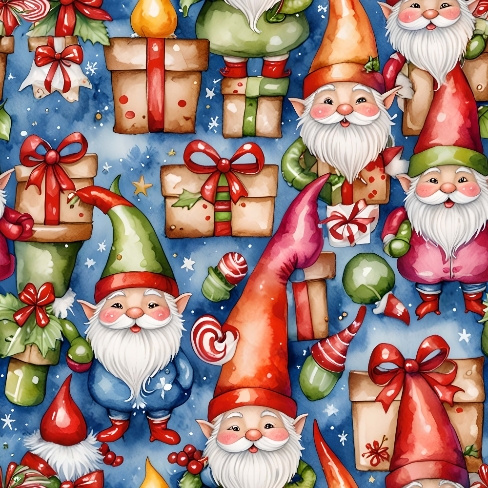 Yuletide Whimsy Pattern 5 Minky Fabric
