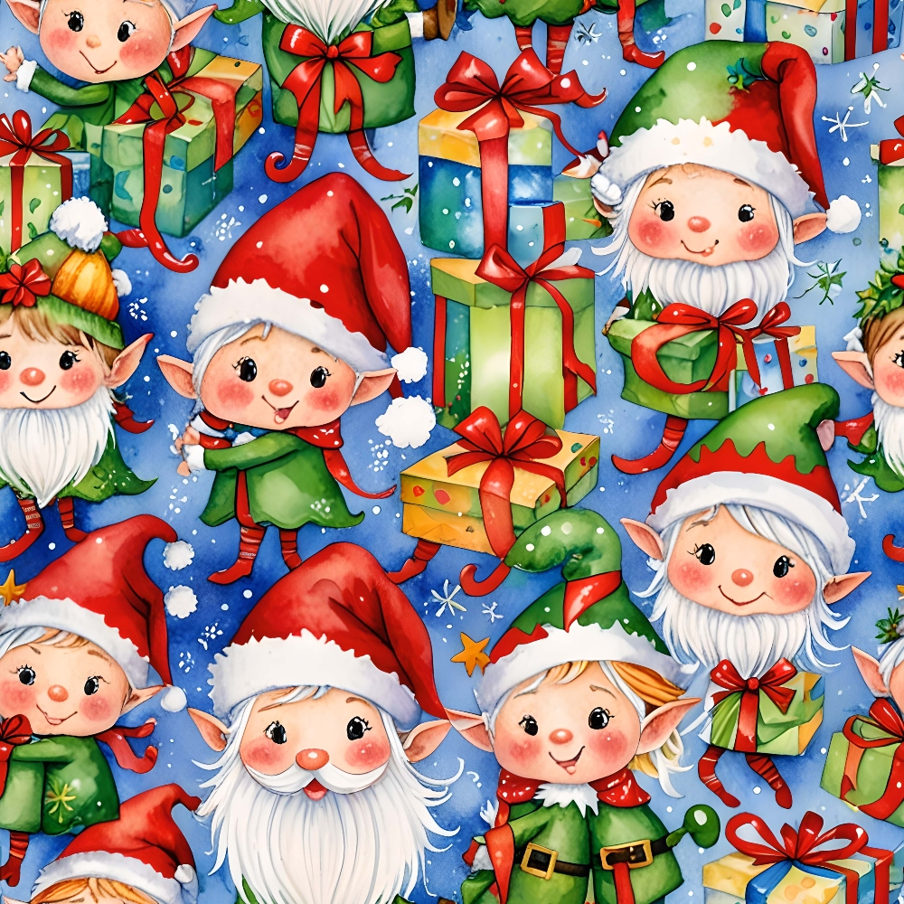 Yuletide Whimsy Pattern 8 Minky Fabric