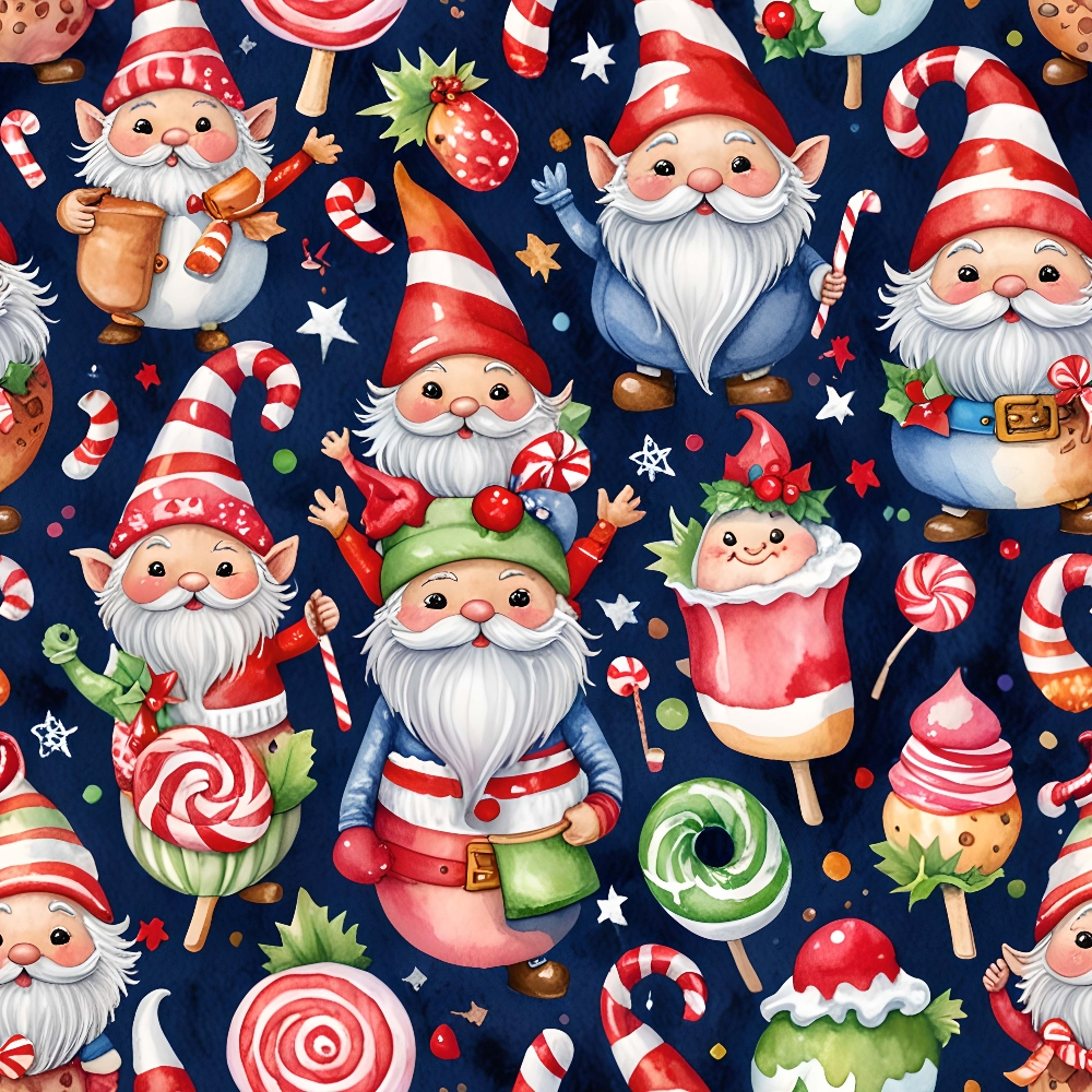 Yuletide Whimsy Pattern 9 Minky Fabric