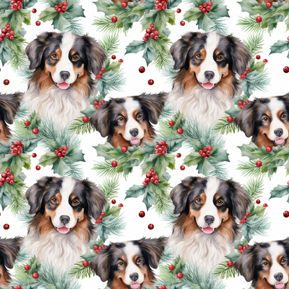 Holiday Pups Pattern 10 Minky Fabric