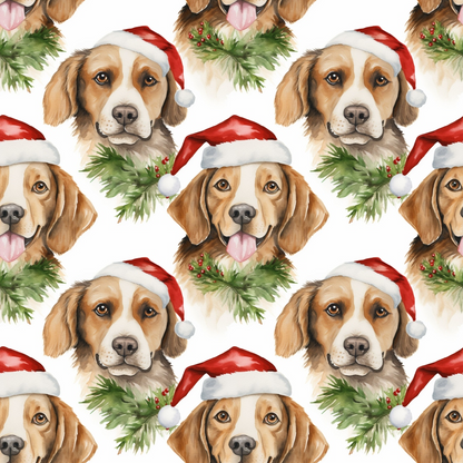 Holiday Pups Pattern 3 Minky Fabric