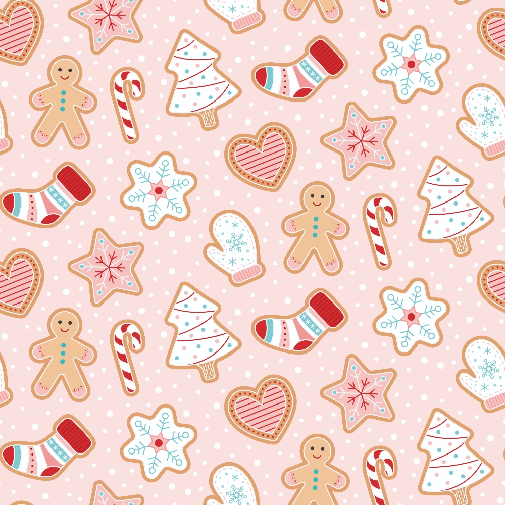 Christmas Treats Candy Pattern 6 Minky Fabric