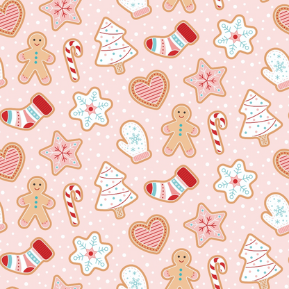 Christmas Treats Candy Pattern 6 Minky Fabric