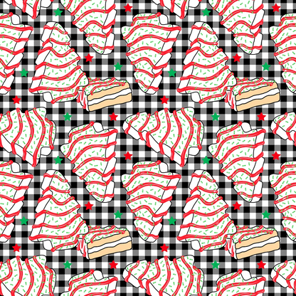 Christmas Tree Cakes Pattern 1 Minky Fabric