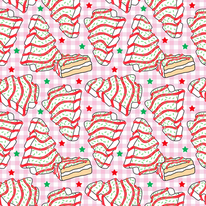 Christmas Tree Cakes Pattern 2 Minky Fabric