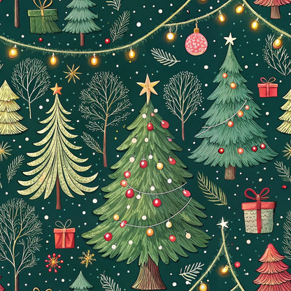 Evergreen Glow Pattern 9 Minky Fabric