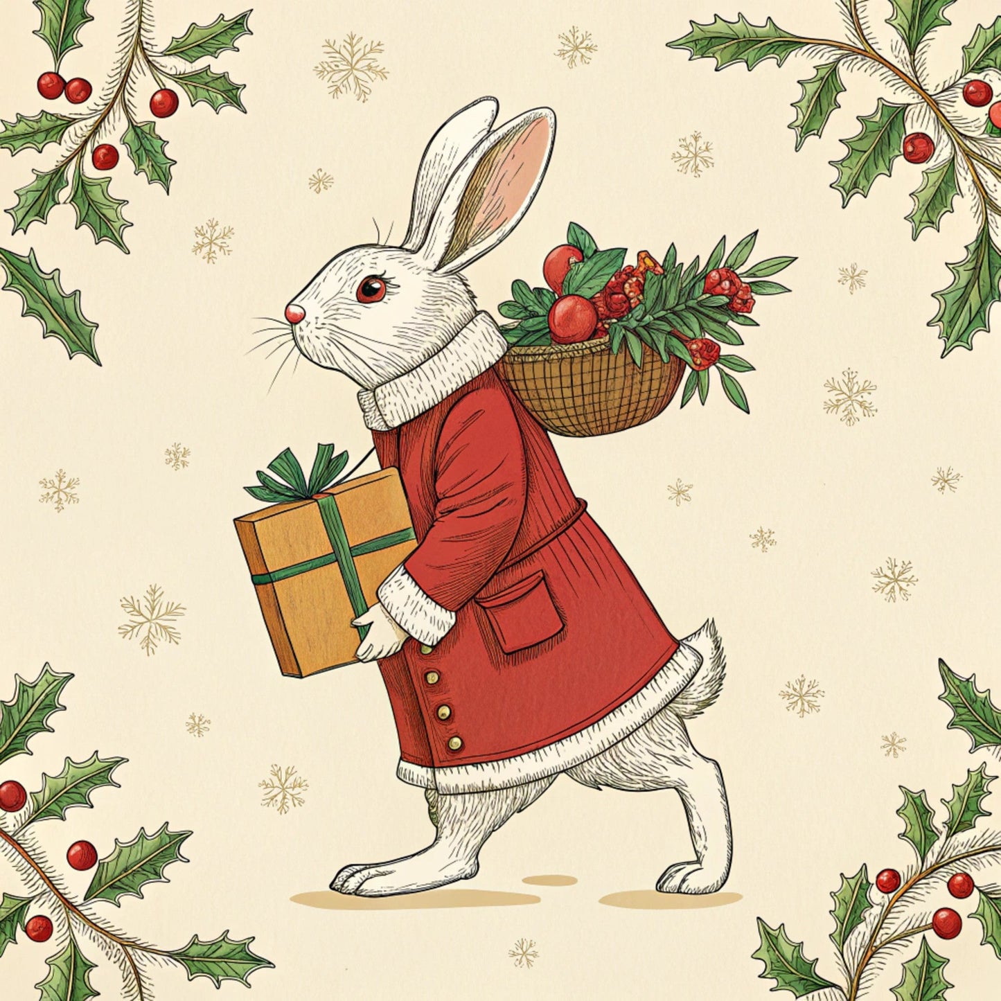 Christmas in Wonderland Pattern 32 Quilting Cotton Fabric