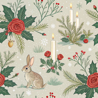 Christmas in Wonderland Pattern 35 Quilting Cotton Fabric
