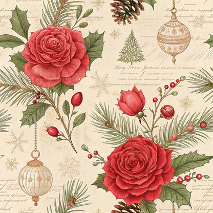 Yuletide Hare Pattern 47 Minky Fabric