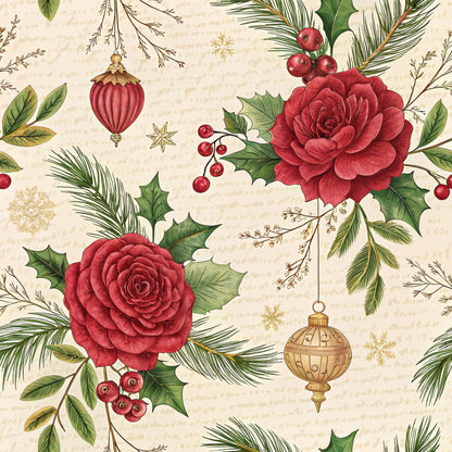 Christmas in Wonderland Pattern 51 Quilting Cotton Fabric