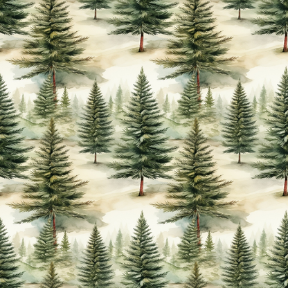 Yuletide Woodland Pattern 15 Minky Fabric