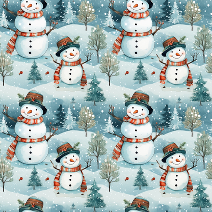 Yuletide Woodland Pattern 21 Minky Fabric