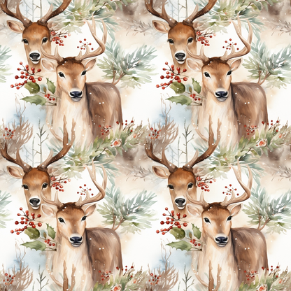 Yuletide Woodland Pattern 11 Minky Fabric
