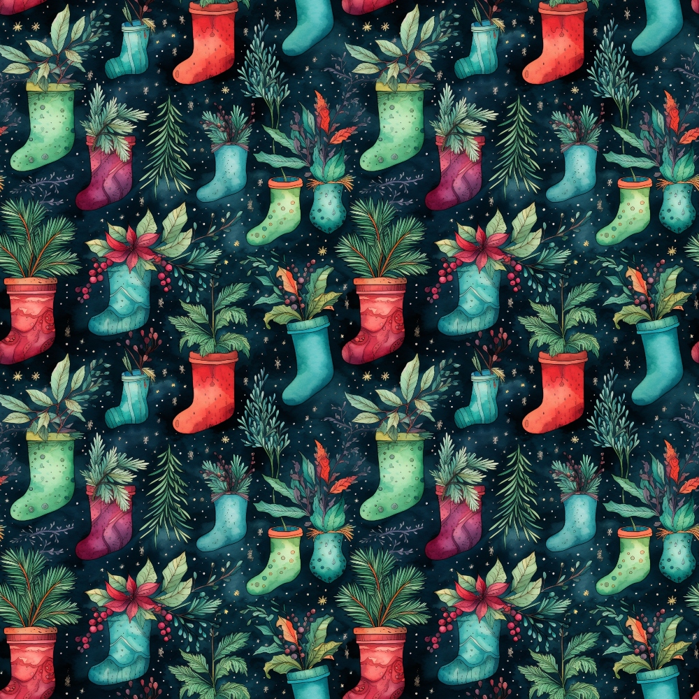 Yuletide Woodland Pattern 12 Minky Fabric