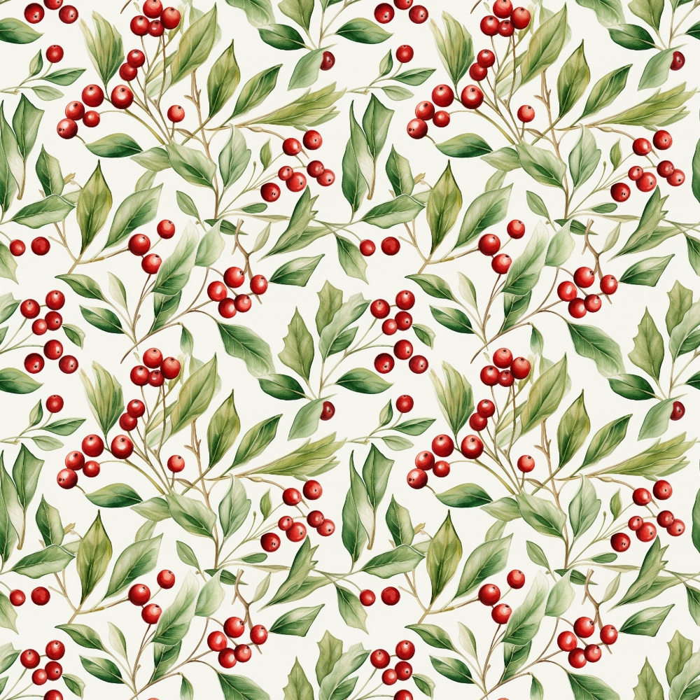 Yuletide Woodland Pattern 1 Minky Fabric
