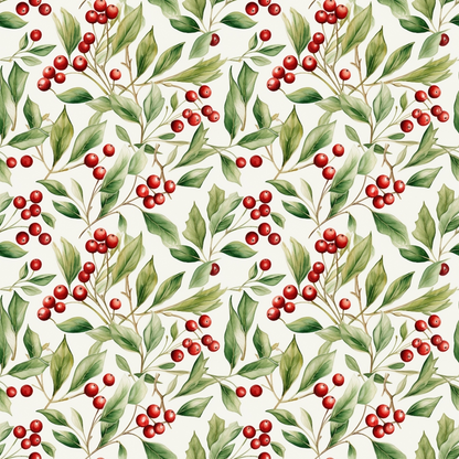 Yuletide Woodland Pattern 1 Minky Fabric