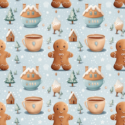 Christmastime Pattern 8 Quilting Cotton Fabric