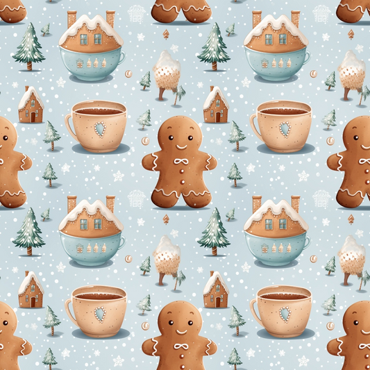 Christmastime Pattern 8 Quilting Cotton Fabric