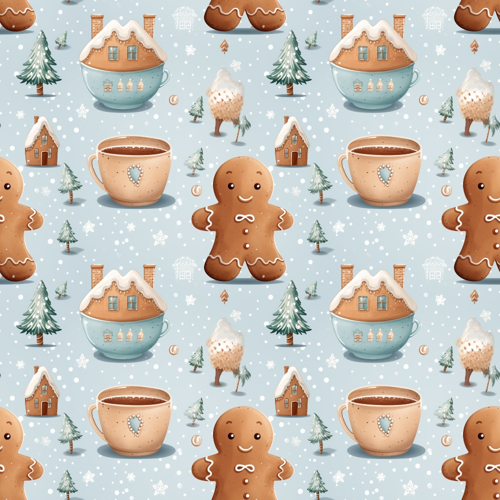 Yuletide Woodland Pattern 8 Minky Fabric