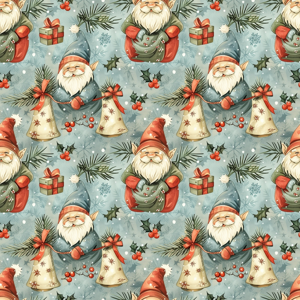 Yuletide Elves Pattern 10 Minky Fabric