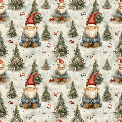 Yuletide Elves Pattern 11 Minky Fabric