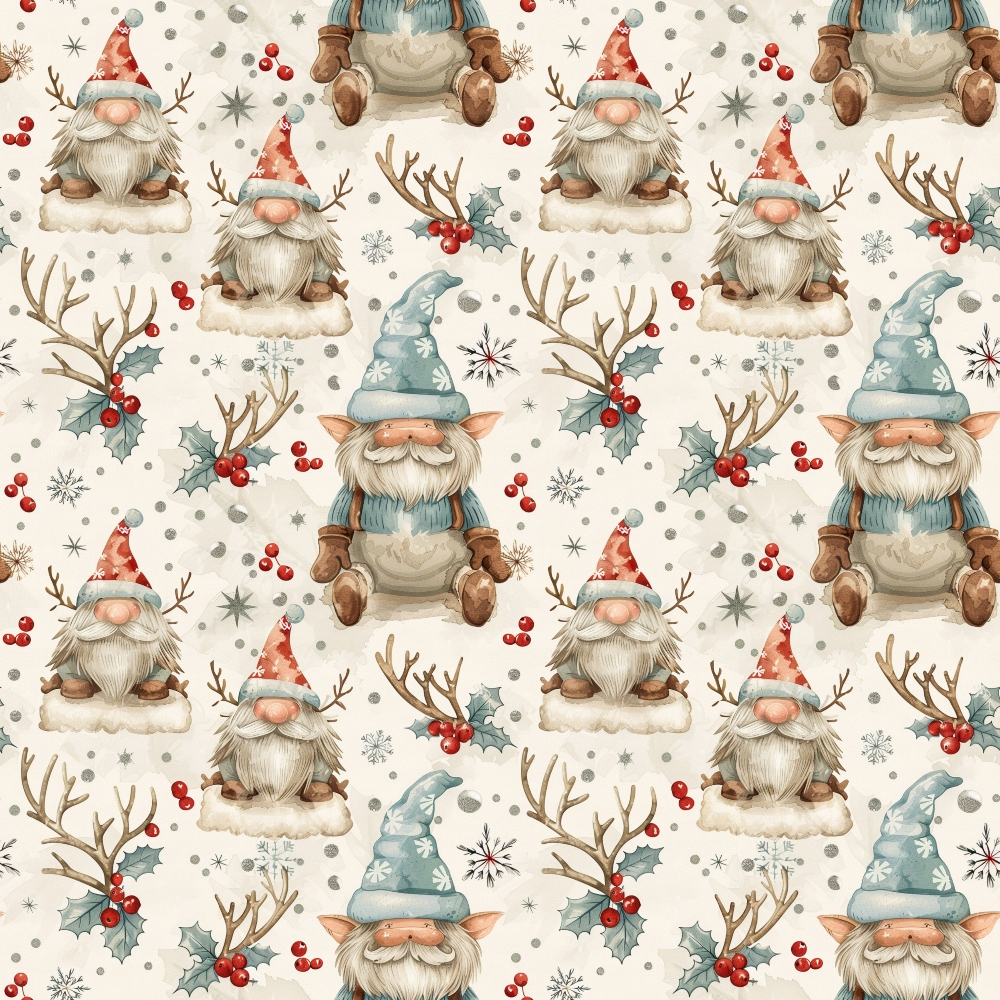 Yuletide Elves Pattern 12 Minky Fabric