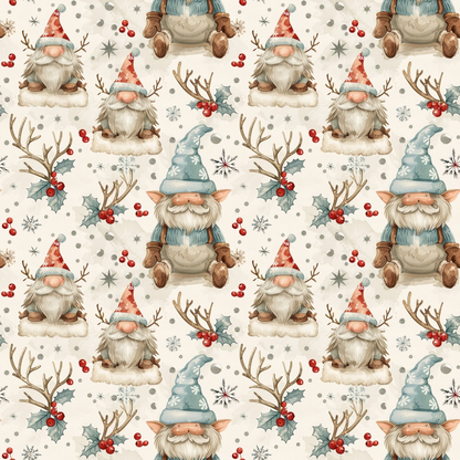 Yuletide Elves Pattern 12 Minky Fabric