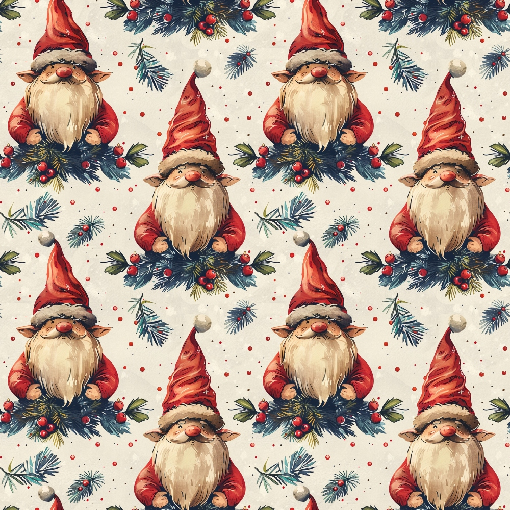 Yuletide Elves Pattern 1 Minky Fabric