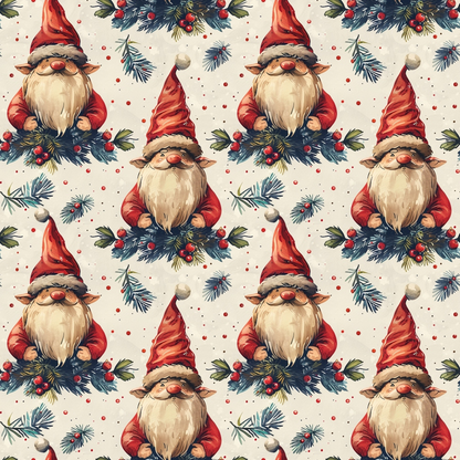 Yuletide Elves Pattern 1 Minky Fabric