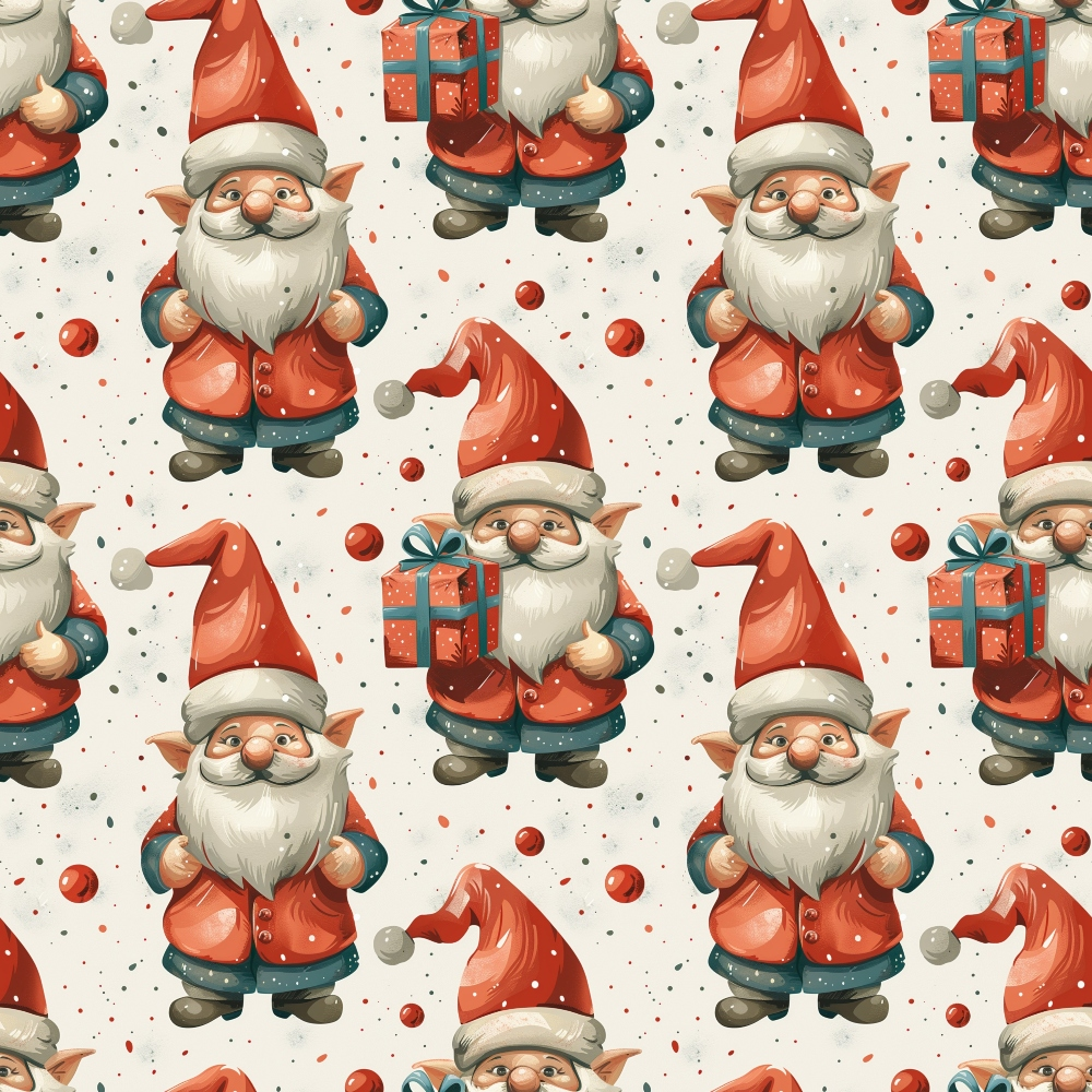 Yuletide Elves Pattern 2 Minky Fabric