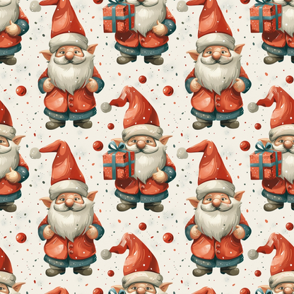Yuletide Elves Pattern 2 Minky Fabric