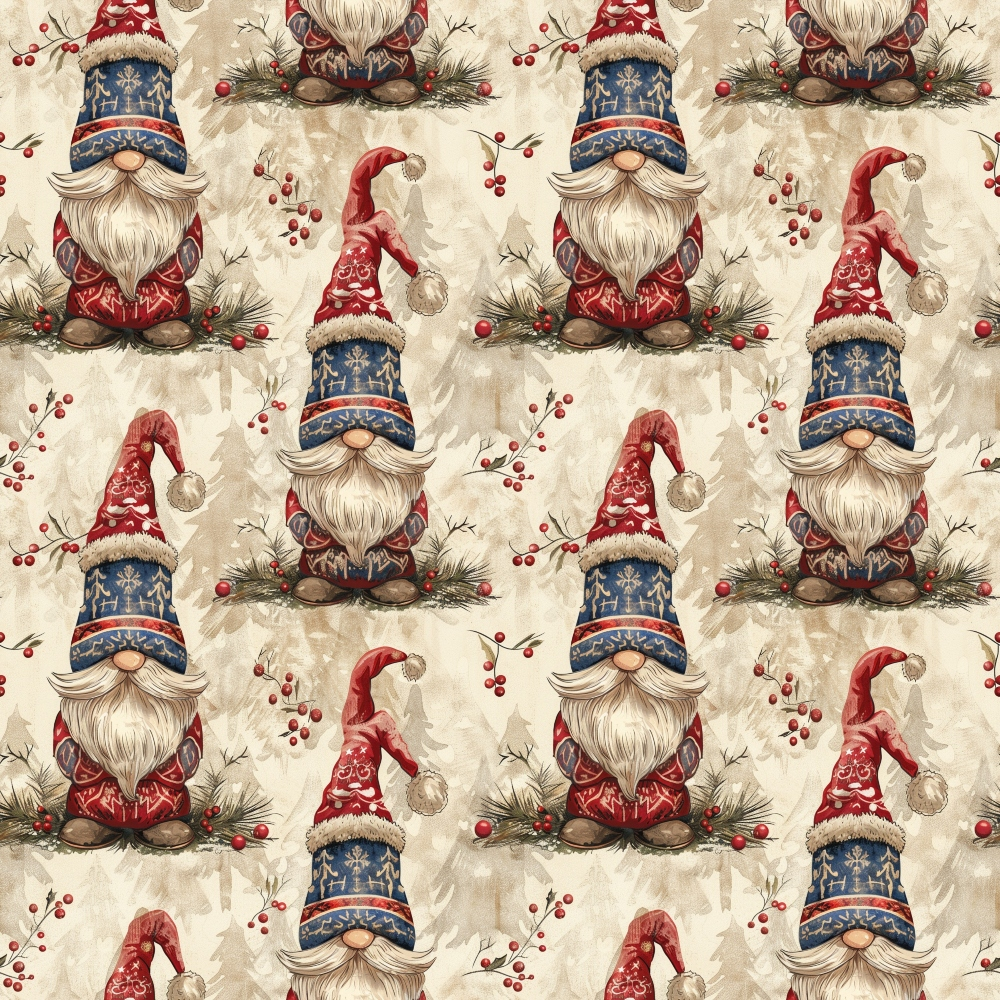Yuletide Elves Pattern 5 Minky Fabric