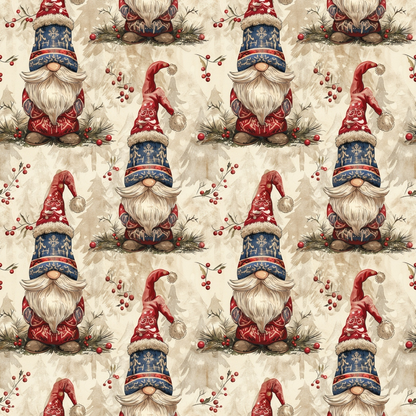 Yuletide Elves Pattern 5 Minky Fabric