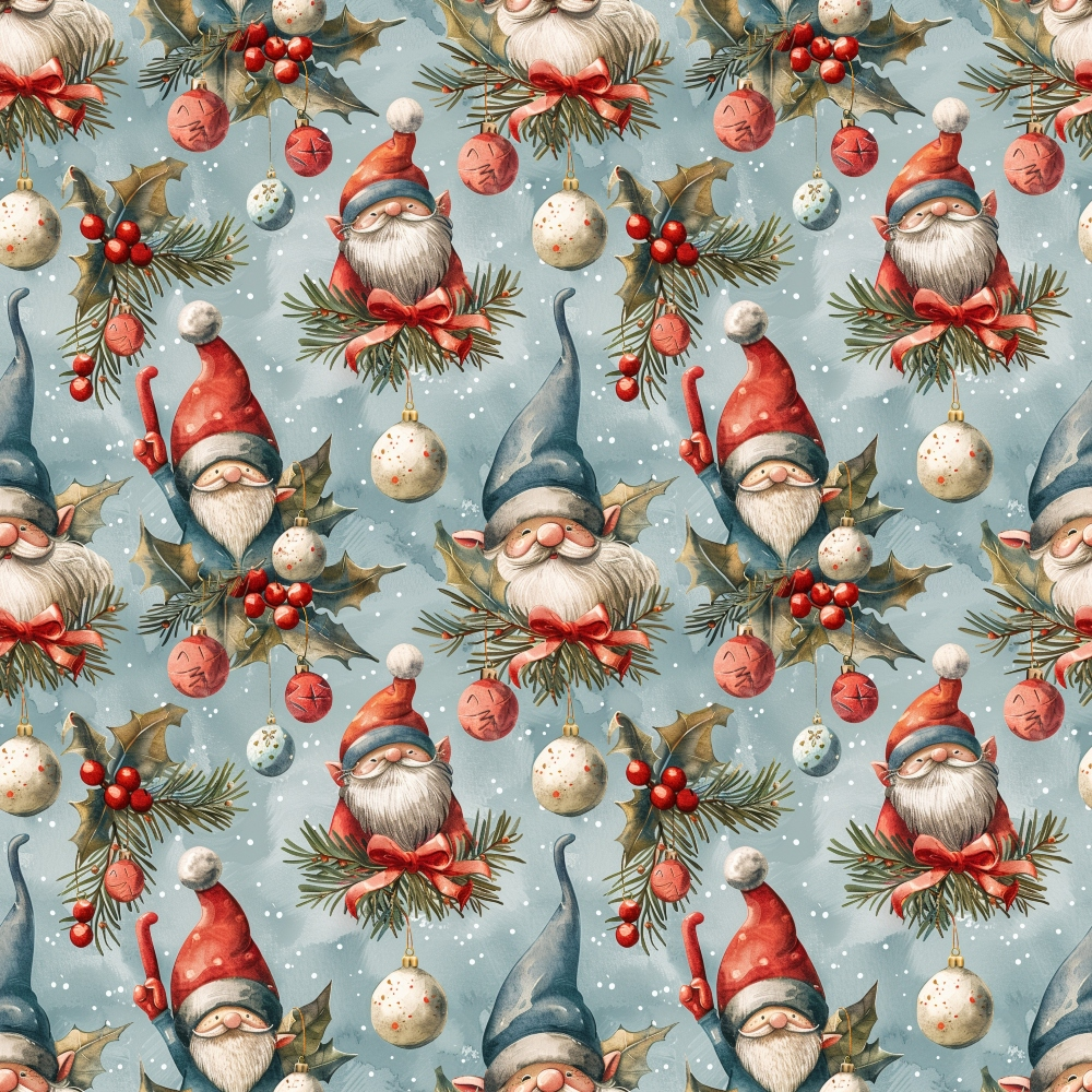 Yuletide Elves Pattern 6 Minky Fabric