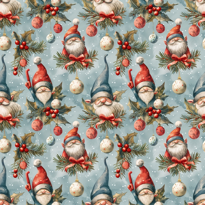 Yuletide Elves Pattern 6 Minky Fabric