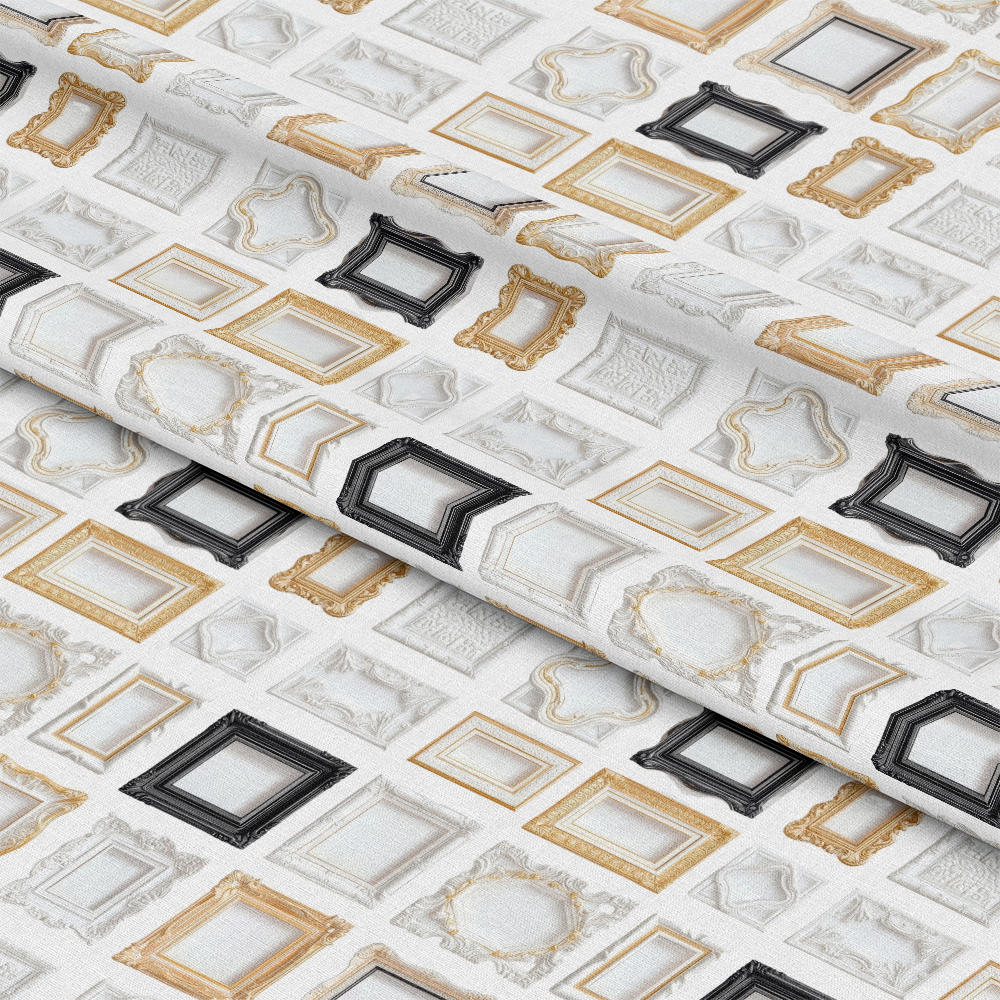 Classic Picture Frames Pattern Quilting Cotton Fabric