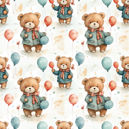 Cuddly Cubs Pattern 2 Minky Fabric