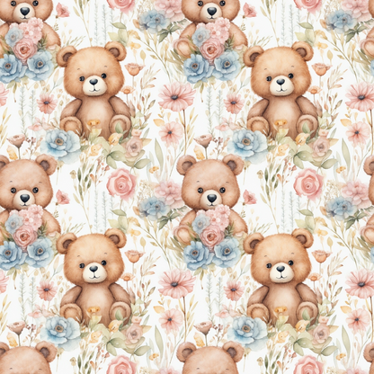 Cuddly Cubs Pattern 3 Minky Fabric