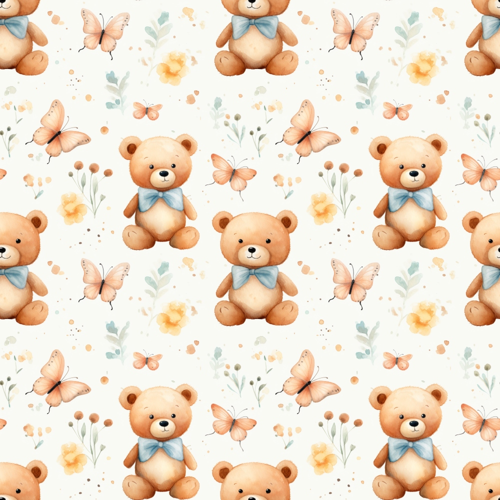 Cuddly Cubs Pattern 4 Minky Fabric