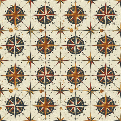 Mariner's Star Pattern 10 Minky Fabric