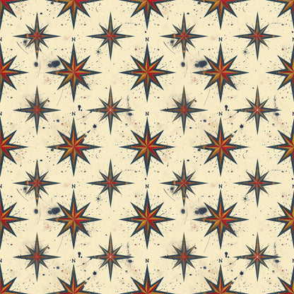 Mariner's Star Pattern 11 Minky Fabric