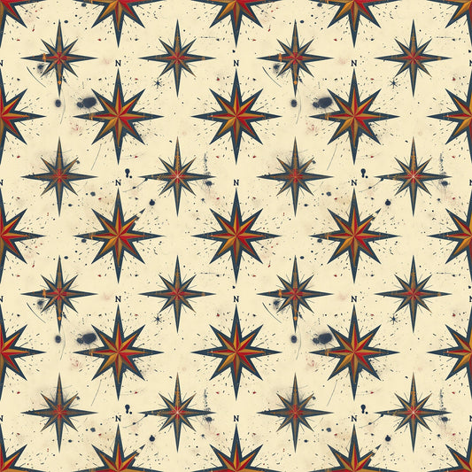 Mariner's Star Pattern 11 Minky Fabric