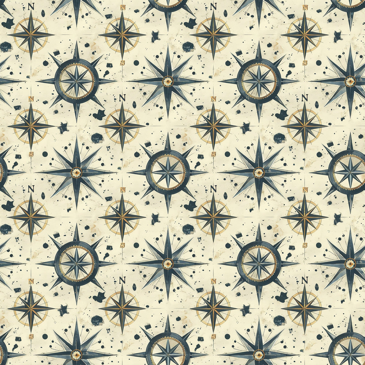 Mariner's Star Pattern 2 Minky Fabric