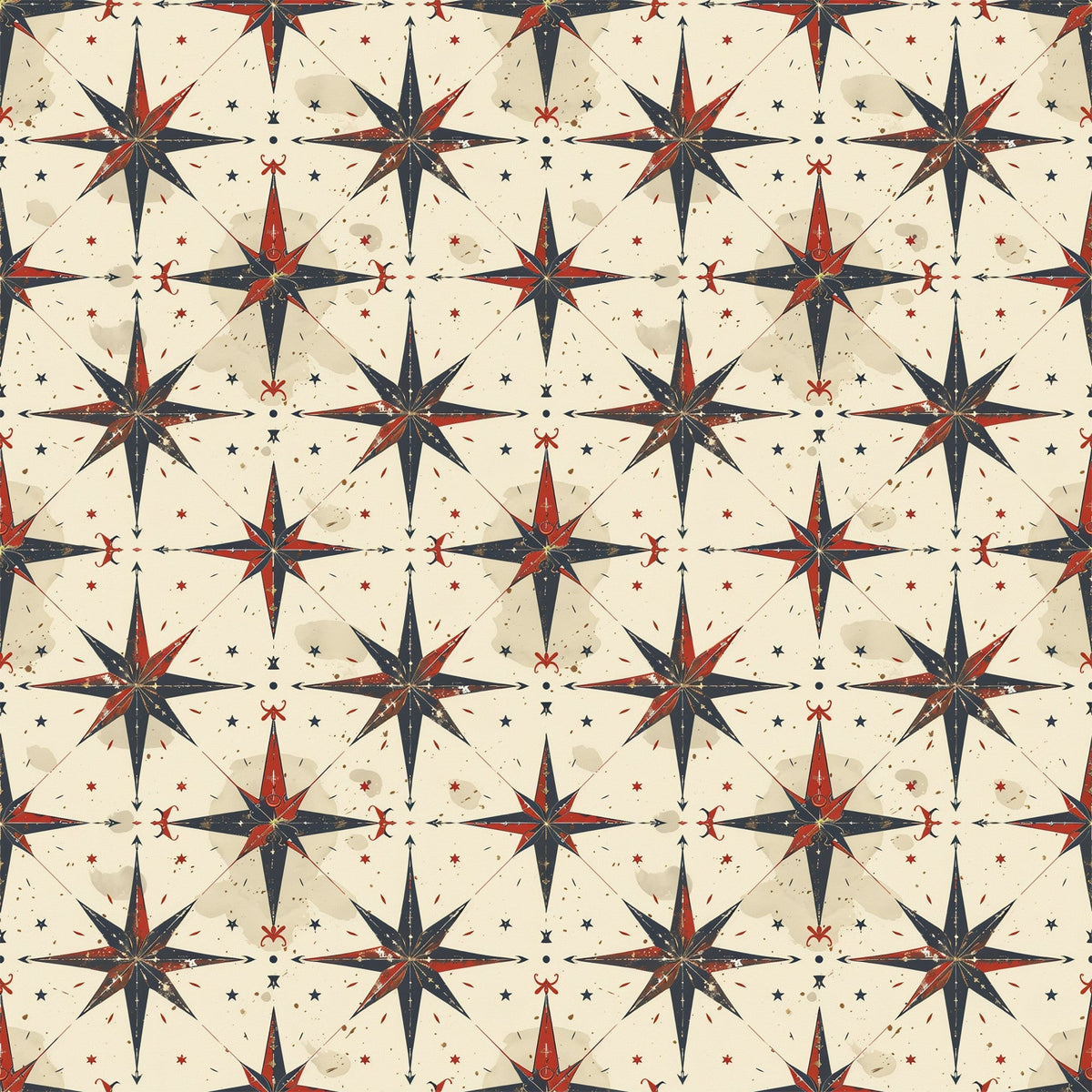 Mariner's Star Pattern 3 Minky Fabric