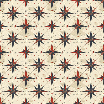 Mariner's Star Pattern 3 Minky Fabric