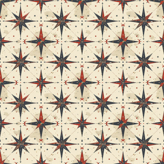 Mariner's Star Pattern 3 Minky Fabric